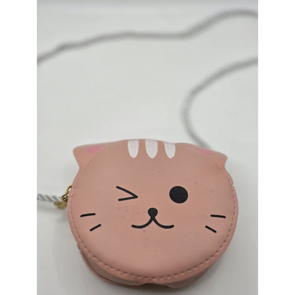 Girls Cartoon Cat Design PU Zipper Cute Novelty Bag For Daily Life
